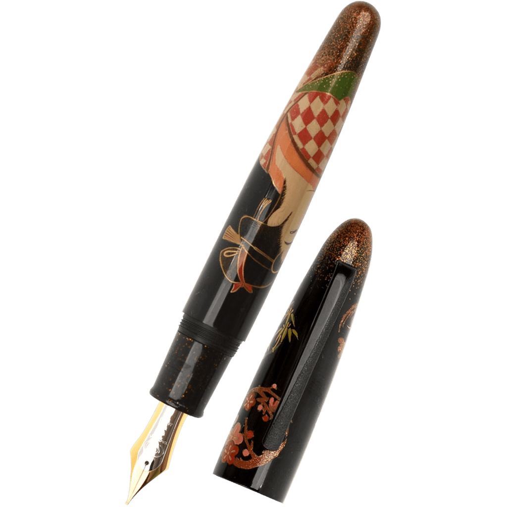 Taccia Empress Fountain Pen - Ukiyo-e Utamaro "Poppin" (Limited Edition) - Pen Boutique Ltd
