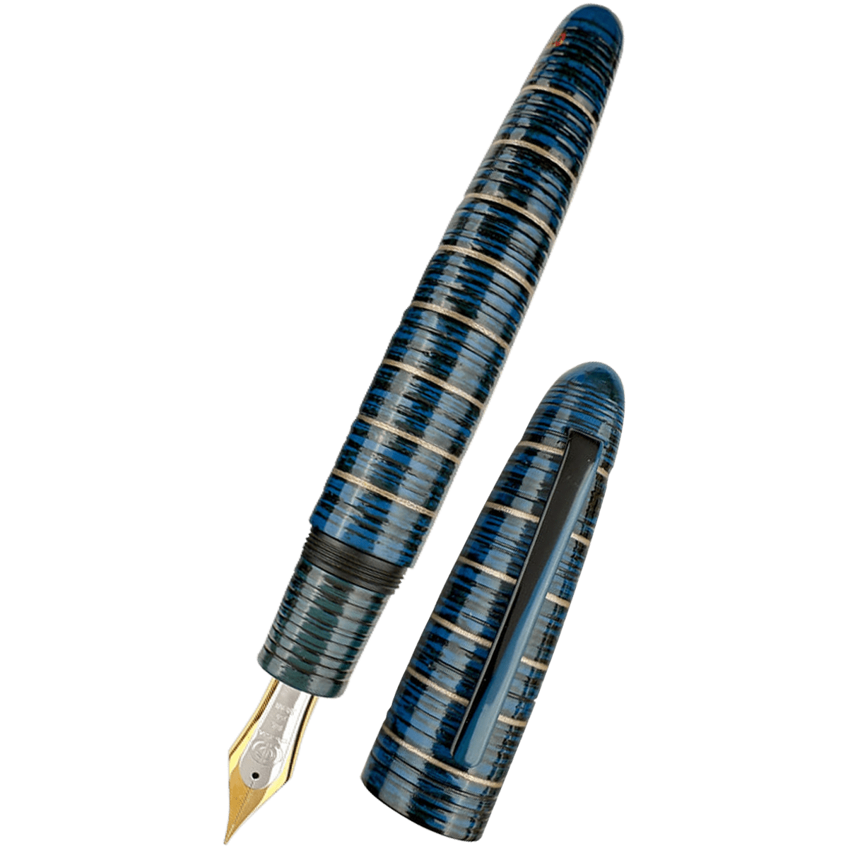 Taccia Empress Fountain Pen - Wajima 36 Blue (Limited Edition) - Pen Boutique Ltd