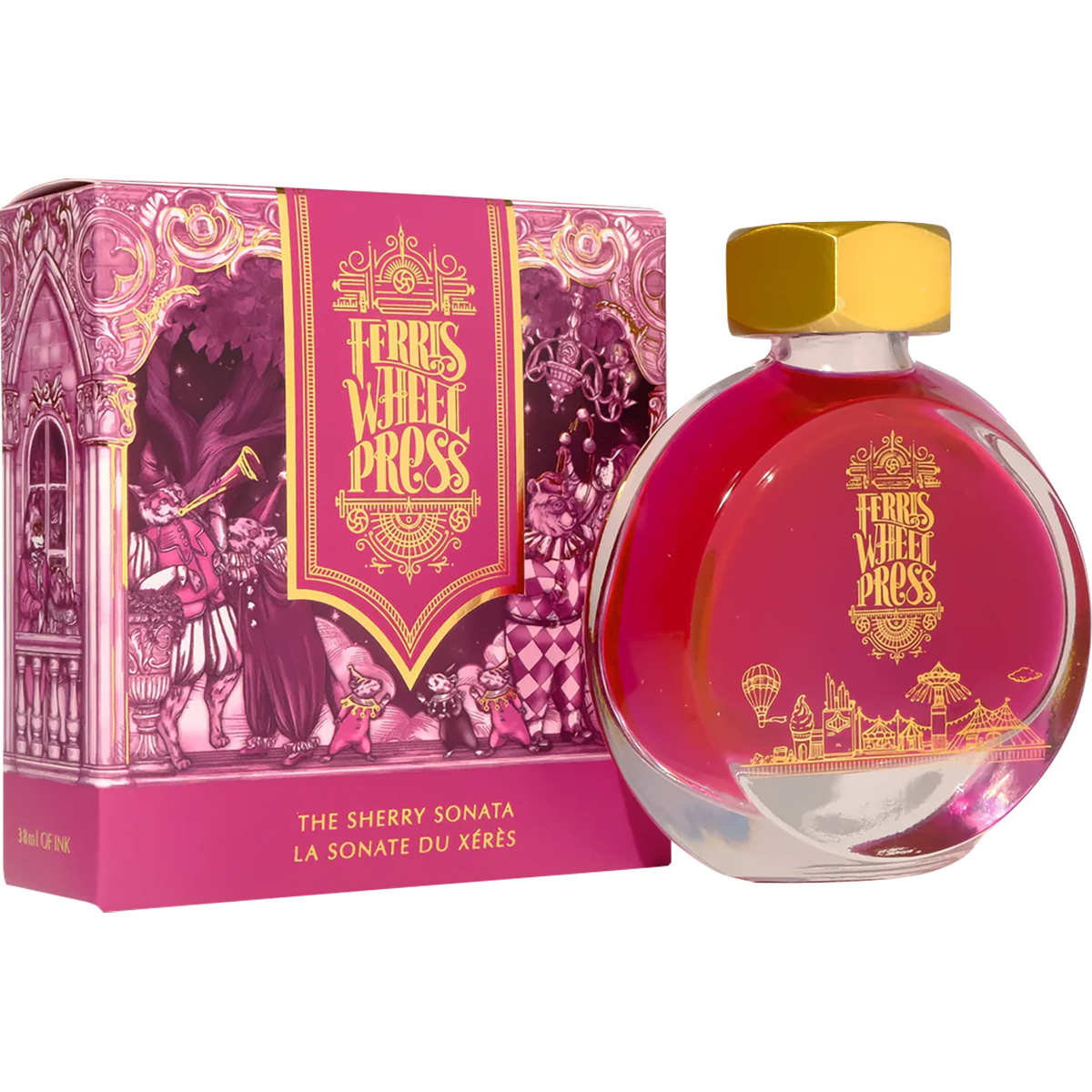 Ferris Wheel Press Ink Bottle - The Sherry Sonata - 38ml-Pen Boutique Ltd