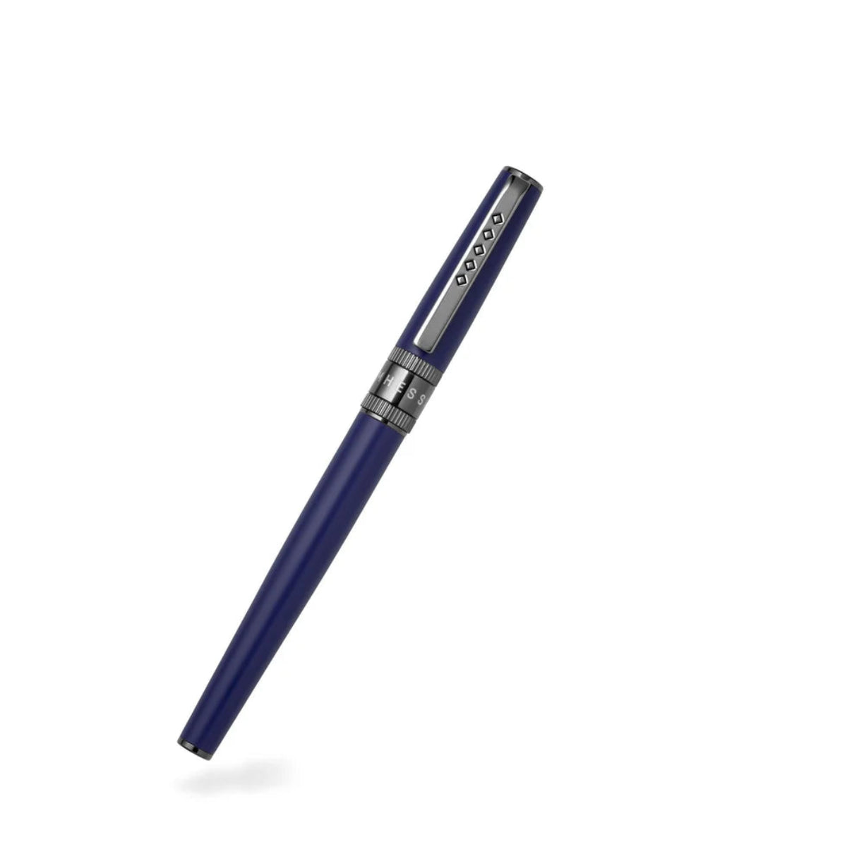 Tom Hessin Rebel "Oxford Blue" Fountain Pen – Gunmetal Trim-Pen Boutique Ltd