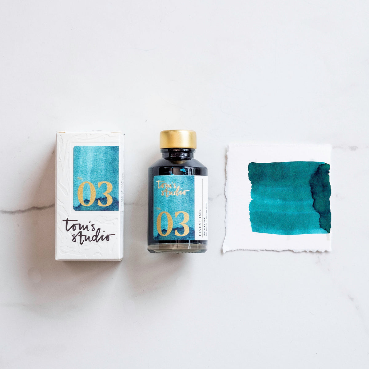 Tom's Studio Ink Bottles - 03 Neptune - 50ml-Pen Boutique Ltd