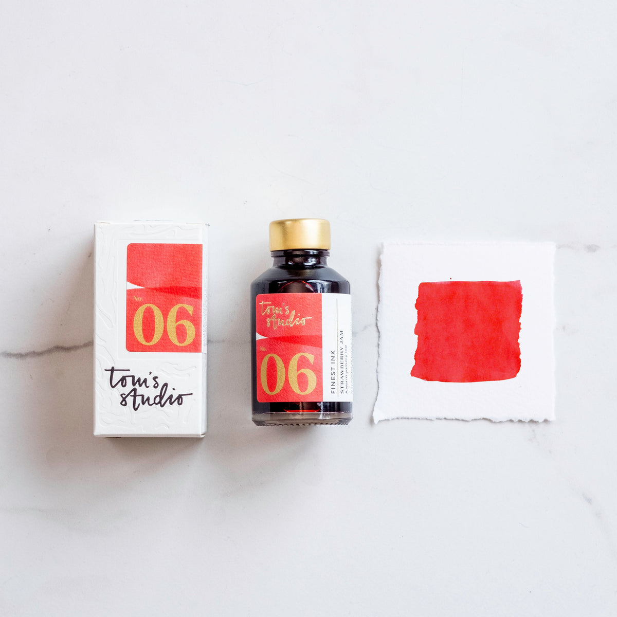 Tom's Studio Ink Bottles - 06 Strawberry Jam - 50ml-Pen Boutique Ltd
