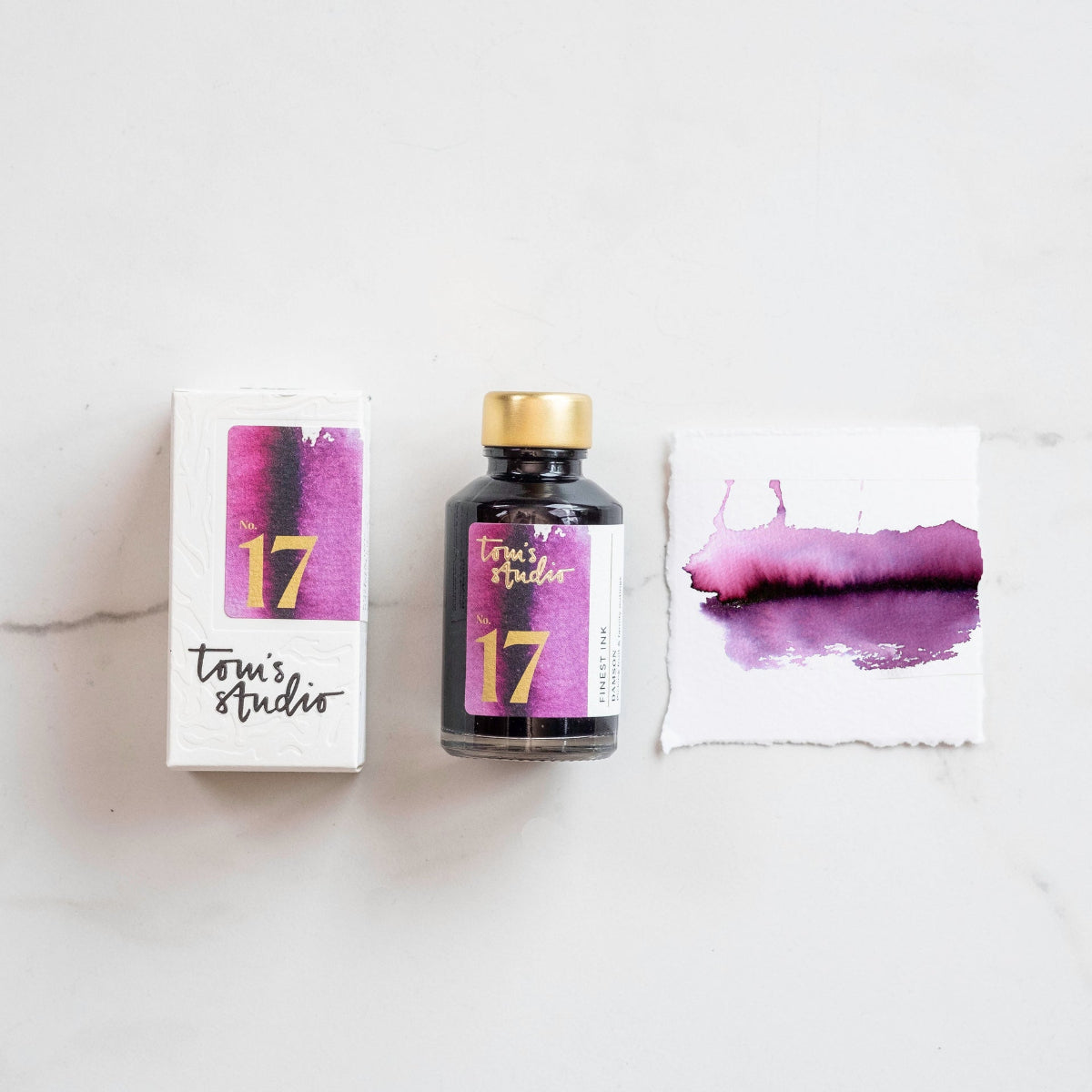 Tom's Studio Ink Bottles - 17 Damson - 50ml-Pen Boutique Ltd