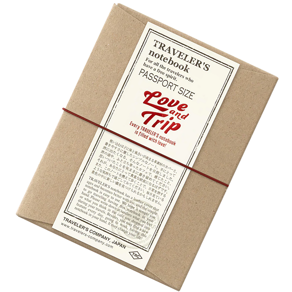 Traveler's Notebook - Love and Trip (Passport Size)-Pen Boutique Ltd