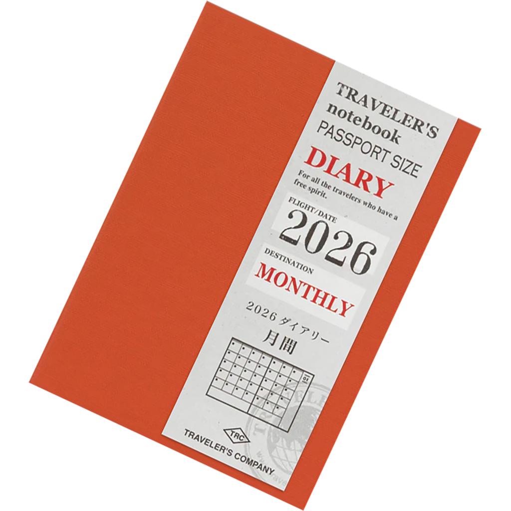Traveler's Notebook - 2026 Monthly (Passport Size)-Pen Boutique Ltd