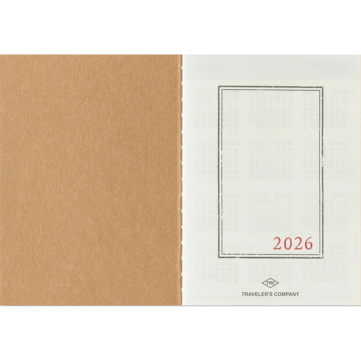 Traveler's Notebook - 2026 Monthly (Passport Size)-Pen Boutique Ltd