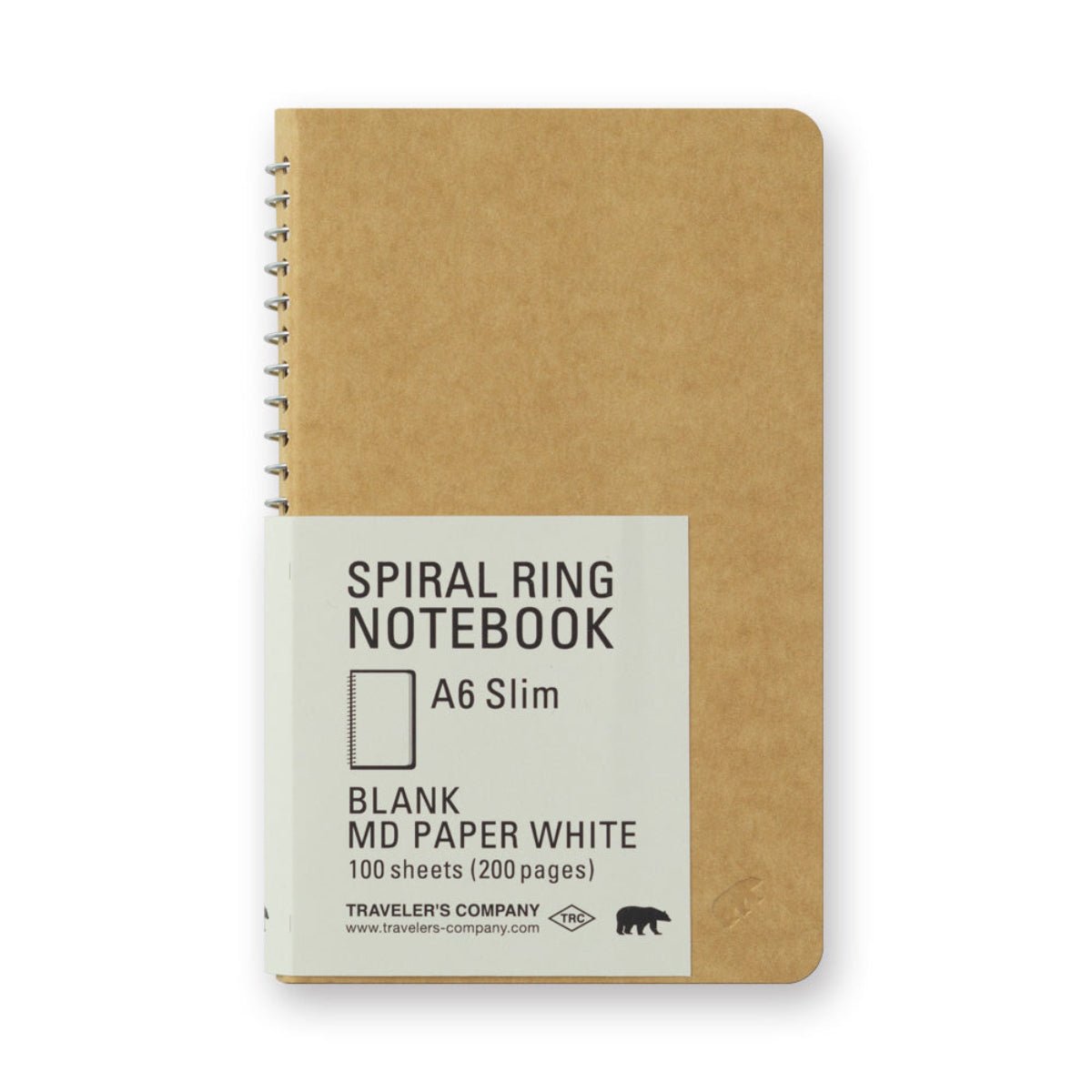 Traveler's Spiral Ring Notebook - A6 MD Paper - Slim - Pen Boutique Ltd