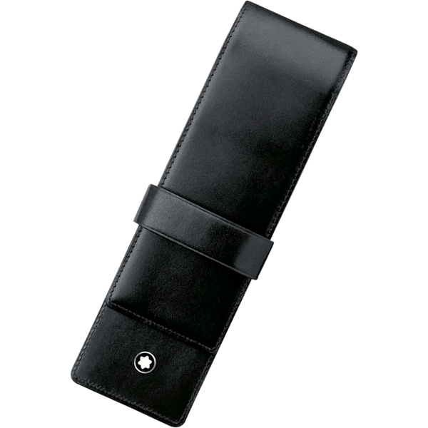 Montblanc Siena Pen Pouch - Smooth Black (2 Pen Slot)-Pen Boutique Ltd