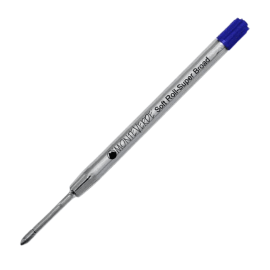 Monteverde Soft Ballpoint Refill (to fit Parker) - Blue - 1.4 mm Superbroad Point (1/pack)-Pen Boutique Ltd