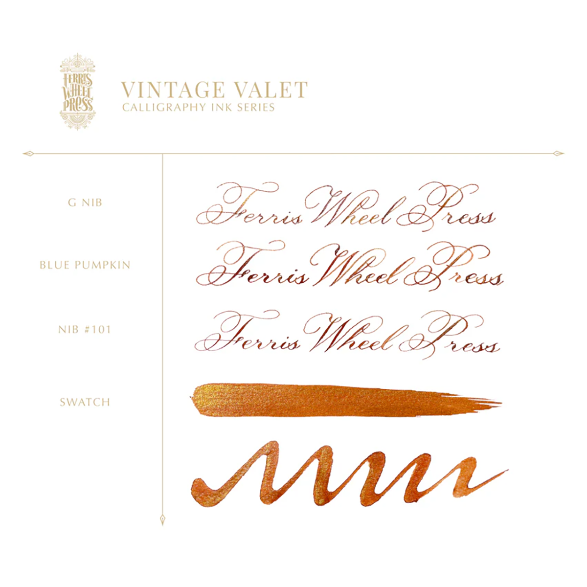 Ferris Wheel Press Calligraphy Ink Bottle - Vintage Valet - 28ml-Pen Boutique Ltd