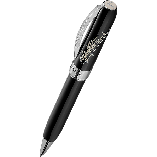 Visconti Alfred Hitchcock Ballpoint Pen - Black - Palladium Trim-Pen Boutique Ltd