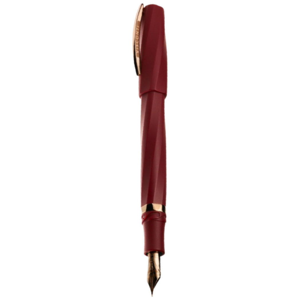Visconti Divina Fountain Pen - Matte Bordeaux - 14k (Oversize)-Pen Boutique Ltd