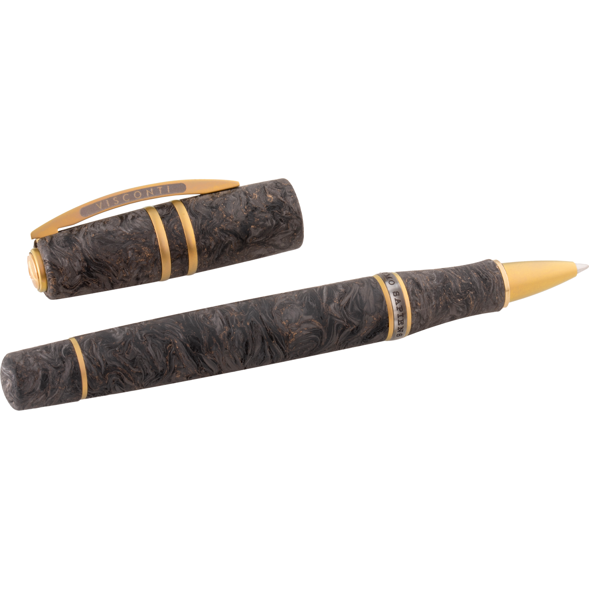 Visconti Homo Sapiens Carbon Moiré Rollerball Pen - (Limited Edition)-Pen Boutique Ltd