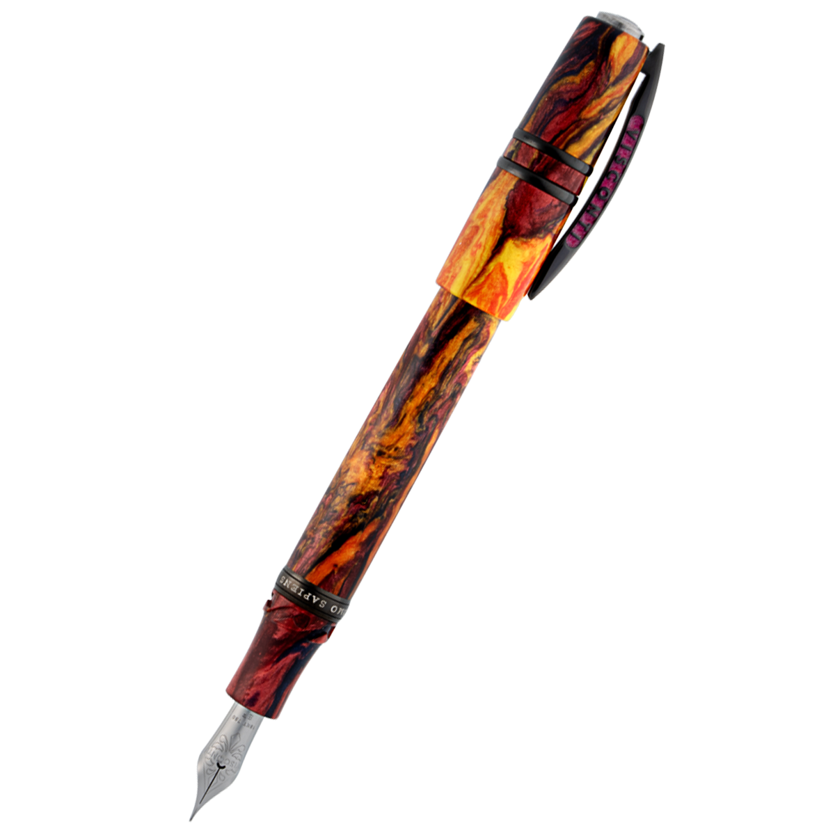 Visconti Homo Sapiens Earth Origins Fountain Pen - Fire - 18k Nib (Limited Edition)-Pen Boutique Ltd
