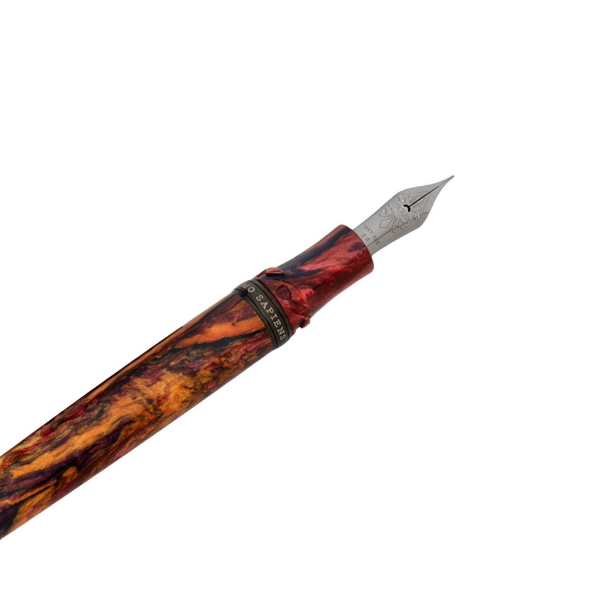 Visconti Homo Sapiens Earth Origins Fountain Pen - Fire - 18k Nib (Limited Edition)-Pen Boutique Ltd
