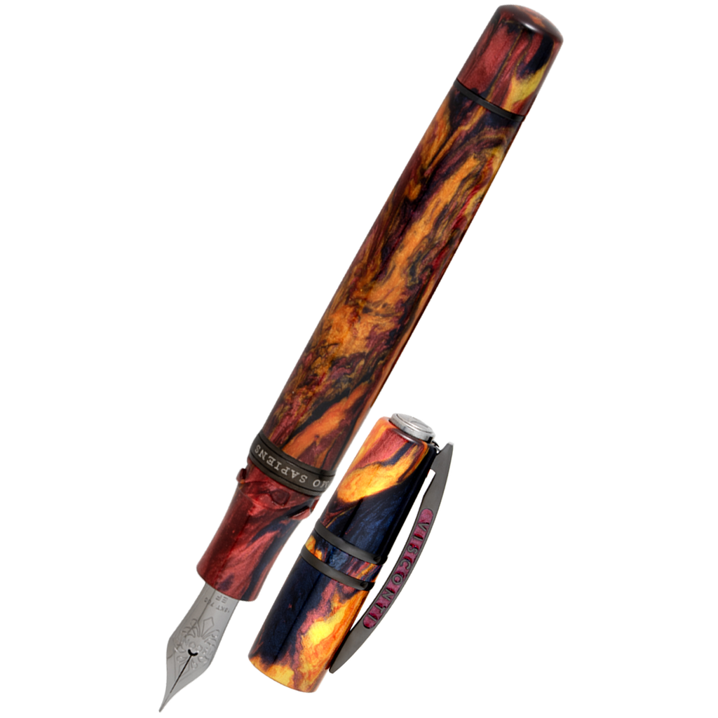 Visconti Homo Sapiens Earth Origins Fountain Pen - Fire - 18k Nib (Limited Edition)-Pen Boutique Ltd