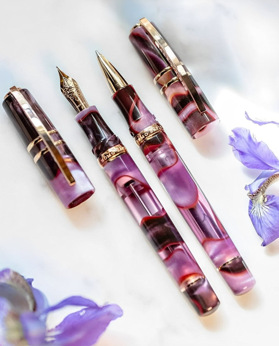 Visconti Homo Sapiens Rollerball Pen - Iris Garden (Limited Edition) Visconti Pens