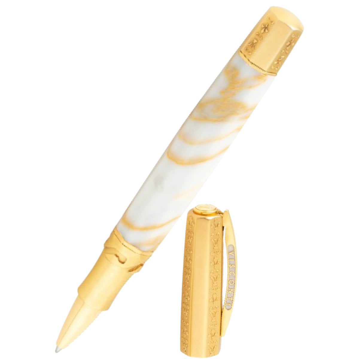 Visconti Il Magnifico Calacatta Gold Rollerball Pen (Limited Edition)-Pen Boutique Ltd