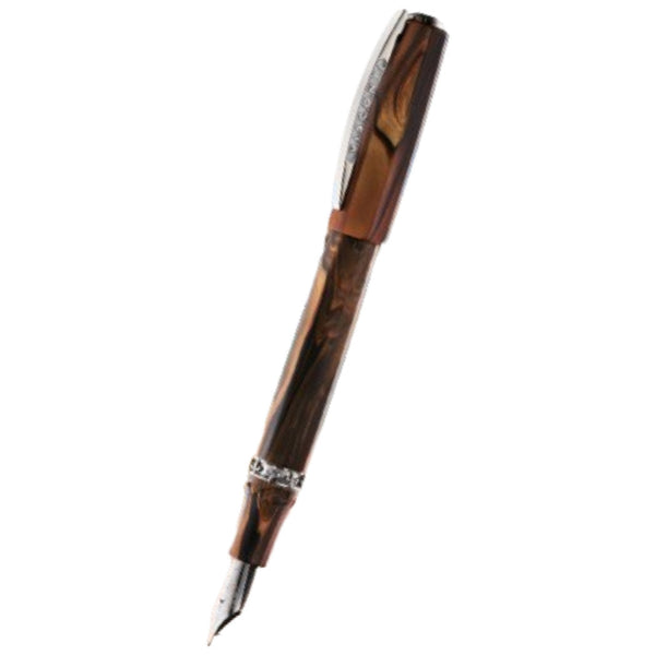 Visconti Medici Fountain Pen - Briarwood - Ruthenium Trim - Oversize-Pen Boutique Ltd