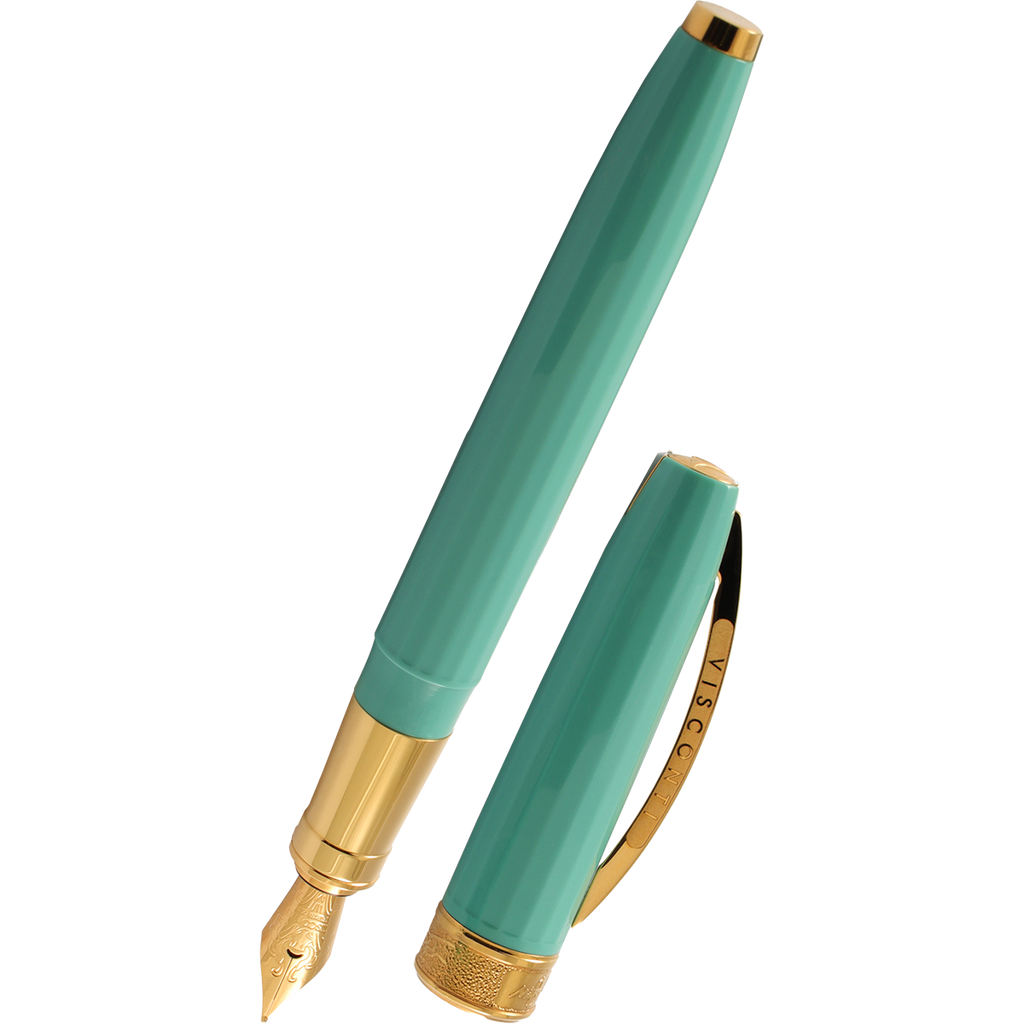 Visconti Michelangelo Fountain Pen - Aqua Green (Special Edition)-Pen Boutique Ltd