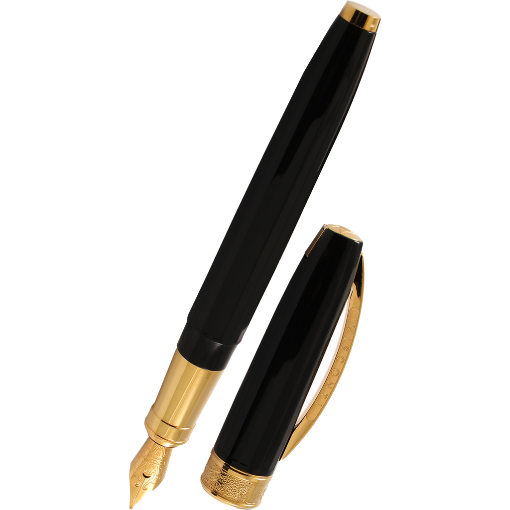 Visconti Michelangelo Fountain Pen - Black (Special Edition)-Pen Boutique Ltd