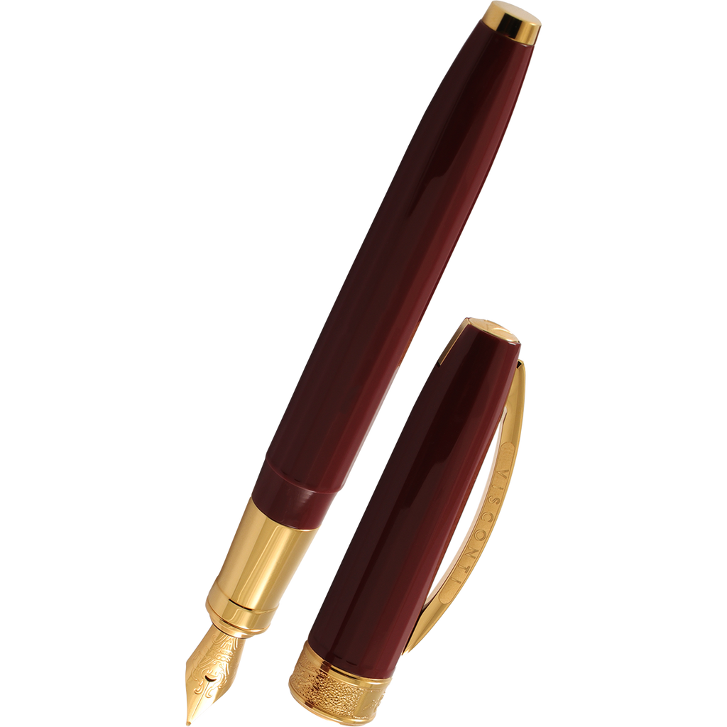 Visconti Michelangelo Fountain Pen - Bordeaux (Special Edition)-Pen Boutique Ltd