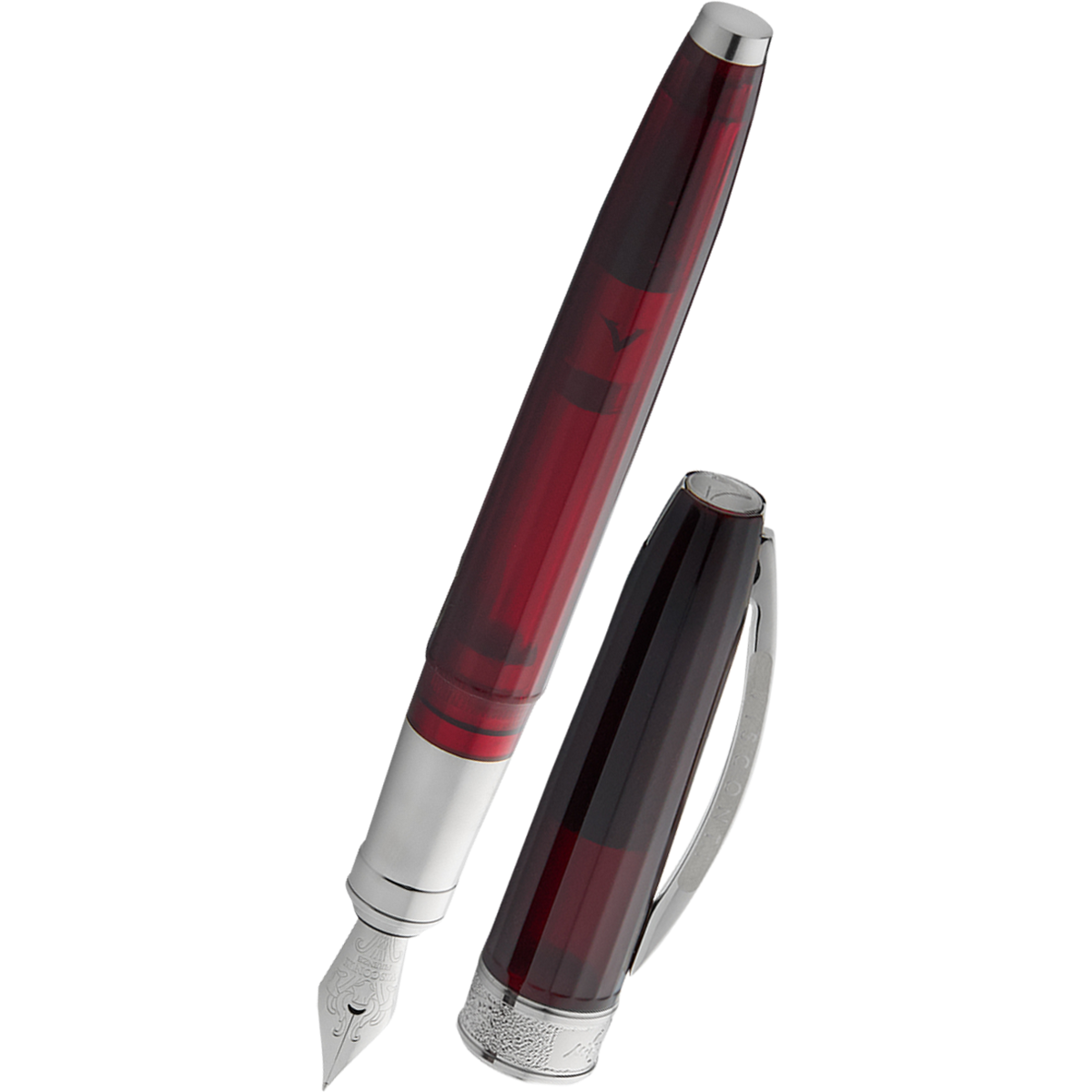 Visconti Michelangelo Fountain Pen - Red-Pen Boutique Ltd