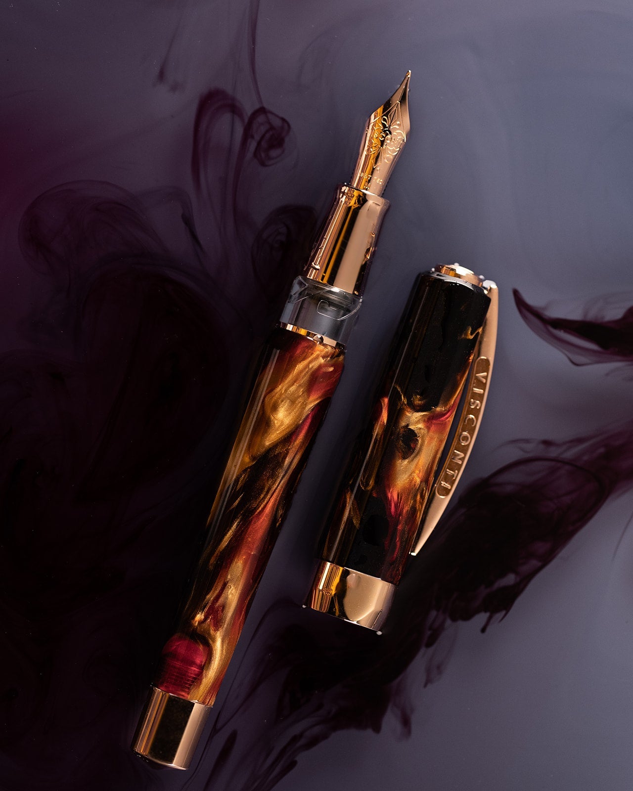 Visconti Opera Master Essence Fountain Pen - Firestorm (Limited Edition)-Pen Boutique Ltd