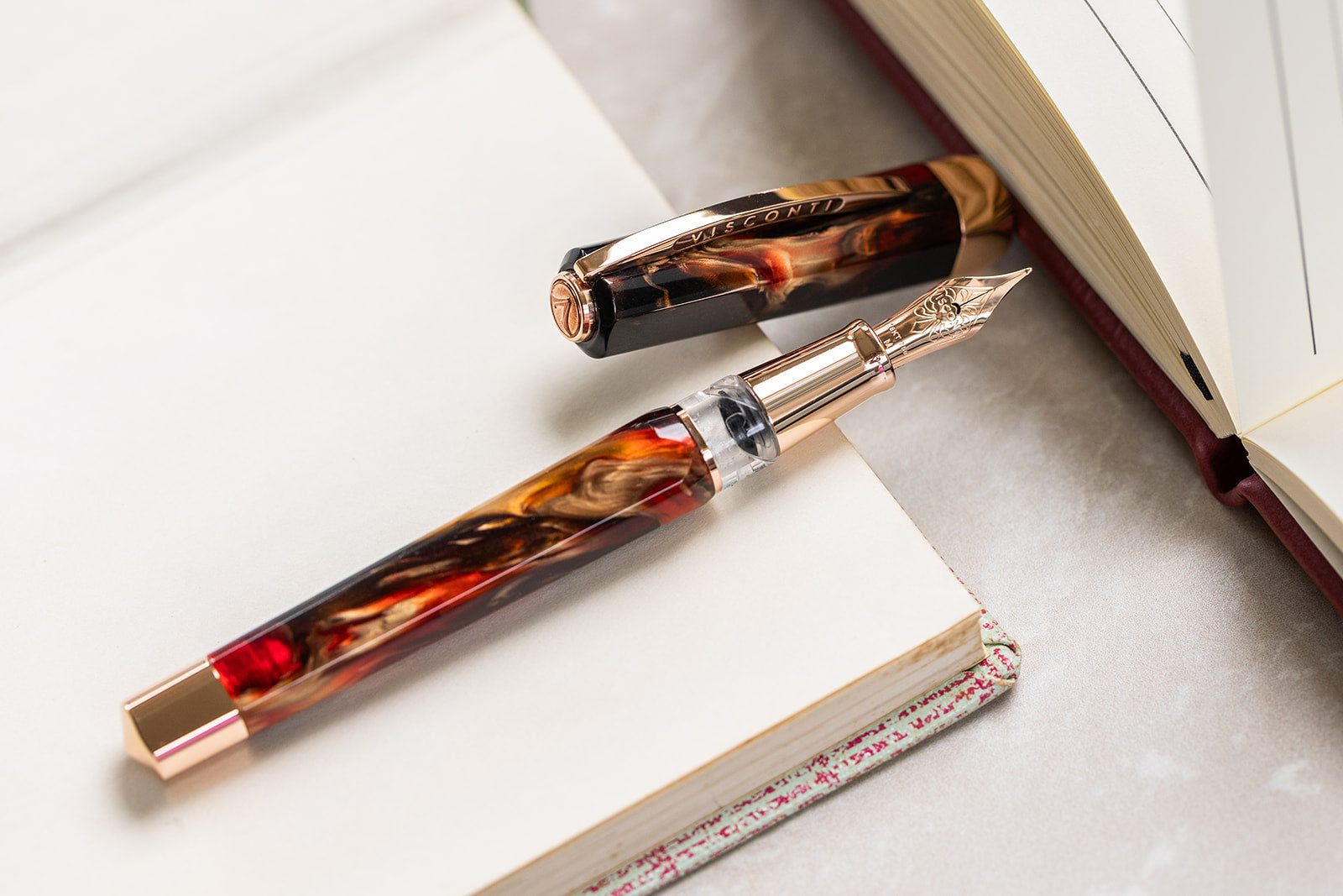 Visconti Opera Master Essence Fountain Pen - Firestorm (Limited Edition)-Pen Boutique Ltd