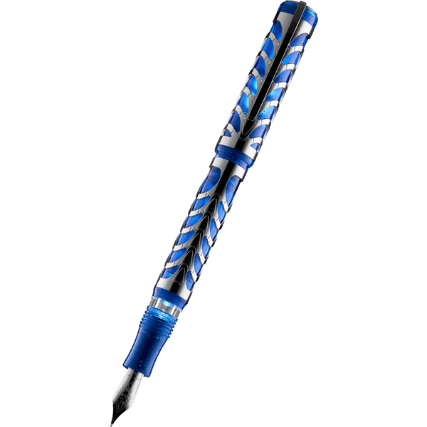 Visconti Skeleton Fountain Pen - Sapphire Blue - Oversize (Limited Edition)-Pen Boutique Ltd