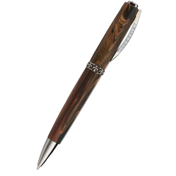 Visconti Medici Ballpoint Pen - Briarwood - Ruthenium Trim-Pen Boutique Ltd