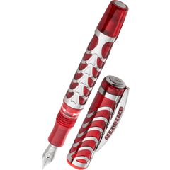 Visconti Skeleton Fountain Pen - Ruby Red - Oversize (Limited Edition)-Pen Boutique Ltd