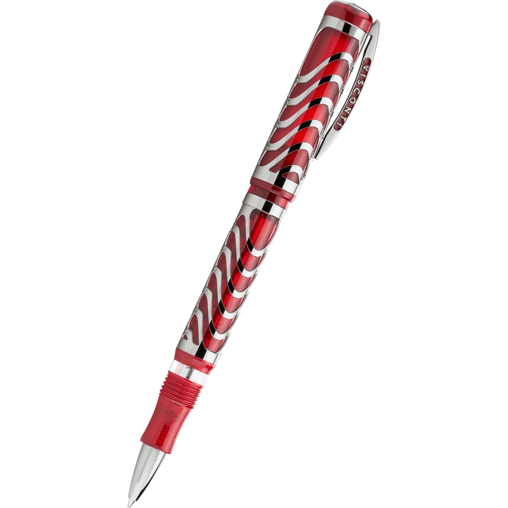 Visconti Skeleton Rollerball Pen - Ruby Red - Oversize (Limited Edition)-Pen Boutique Ltd