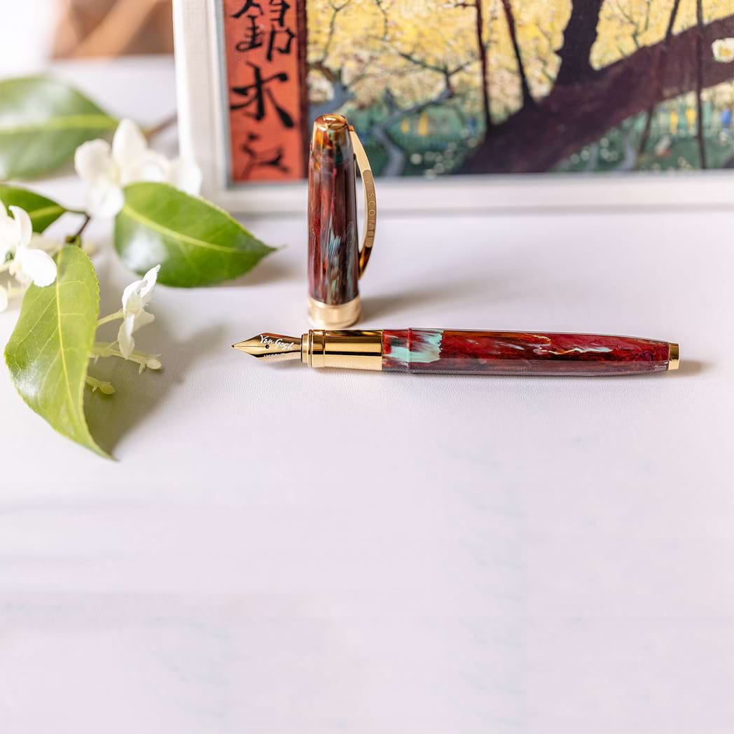Visconti Van Gogh Fountain Pen - Flowering Plum Orchard-Pen Boutique Ltd