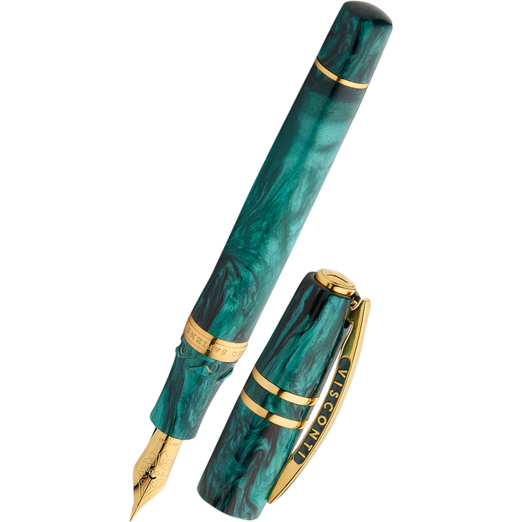Visconti Homo Sapiens Fountain Pen - Dark Emerald - 18k Nib (Limited Edition)-Pen Boutique Ltd