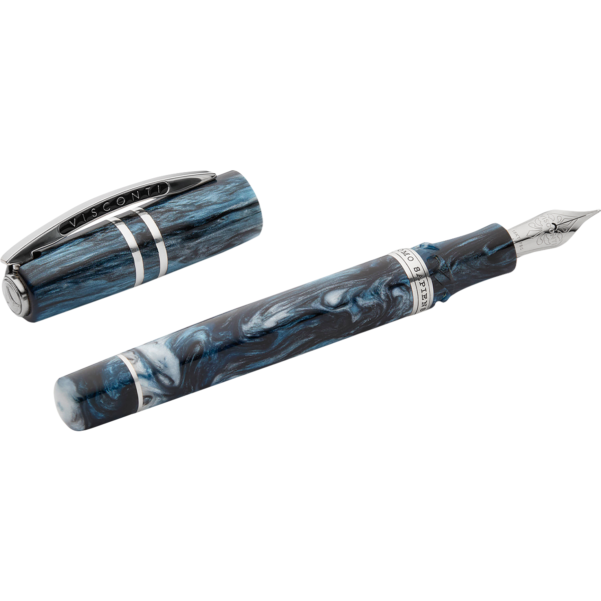 Visconti Homo Sapiens Fountain Pen - Dark Sapphire - 18k Nib (Limited Edition)-Pen Boutique Ltd