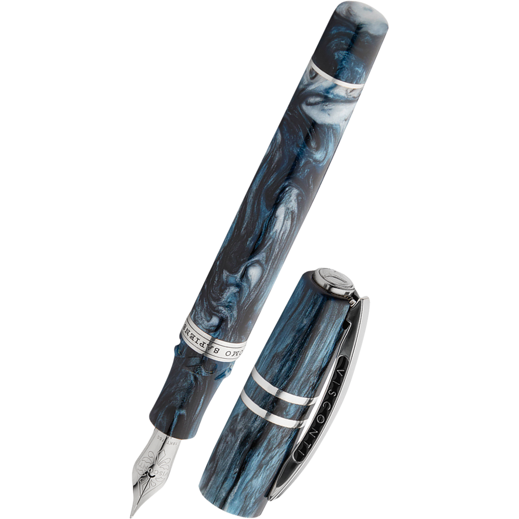 Visconti Homo Sapiens Fountain Pen - Dark Sapphire - 18k Nib (Limited Edition)-Pen Boutique Ltd