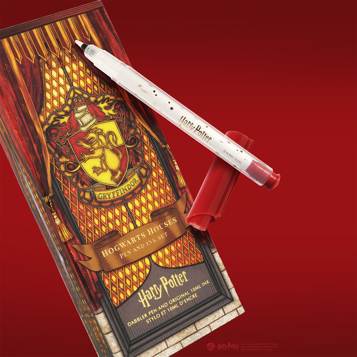 WB x Ferris Wheel Press Dabbler Fountain Pen and Ink Set - Harry Potter Houses of Hogwarts: Gryffindor-Pen Boutique Ltd