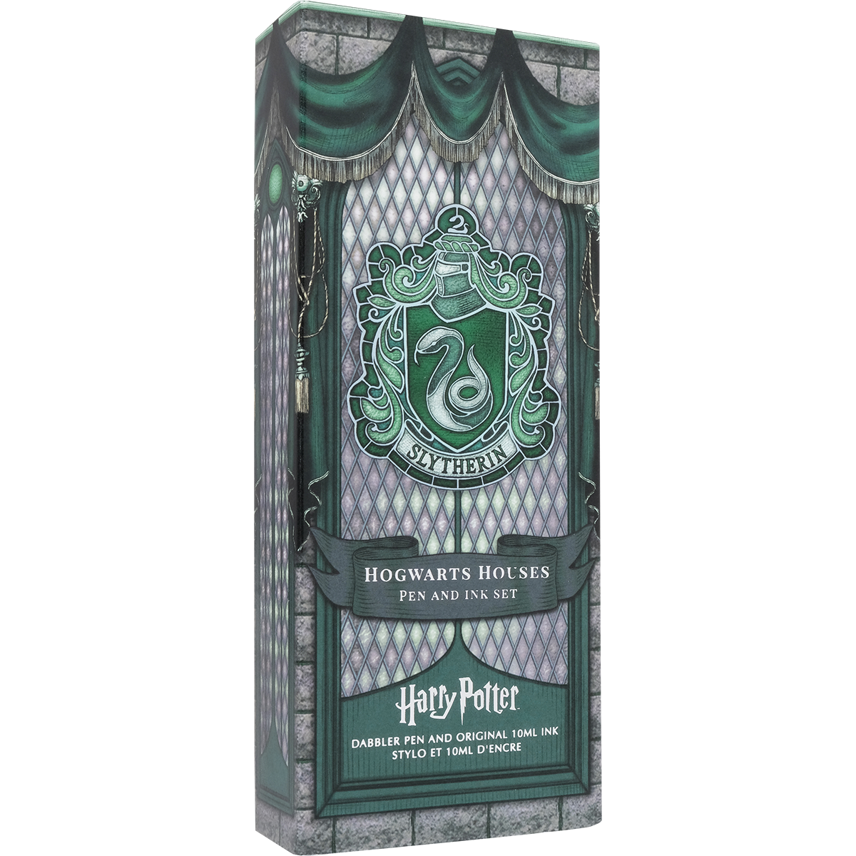 WB x Ferris Wheel Press Dabbler Fountain Pen and Ink Set - Harry Potter Houses of Hogwarts: Slytherin-Pen Boutique Ltd