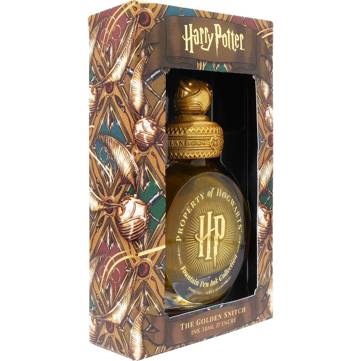 WB x Ferris Wheel Press Ink Bottle - Harry Potter The Golden Snitch - 2542 - 38ml-Pen Boutique Ltd