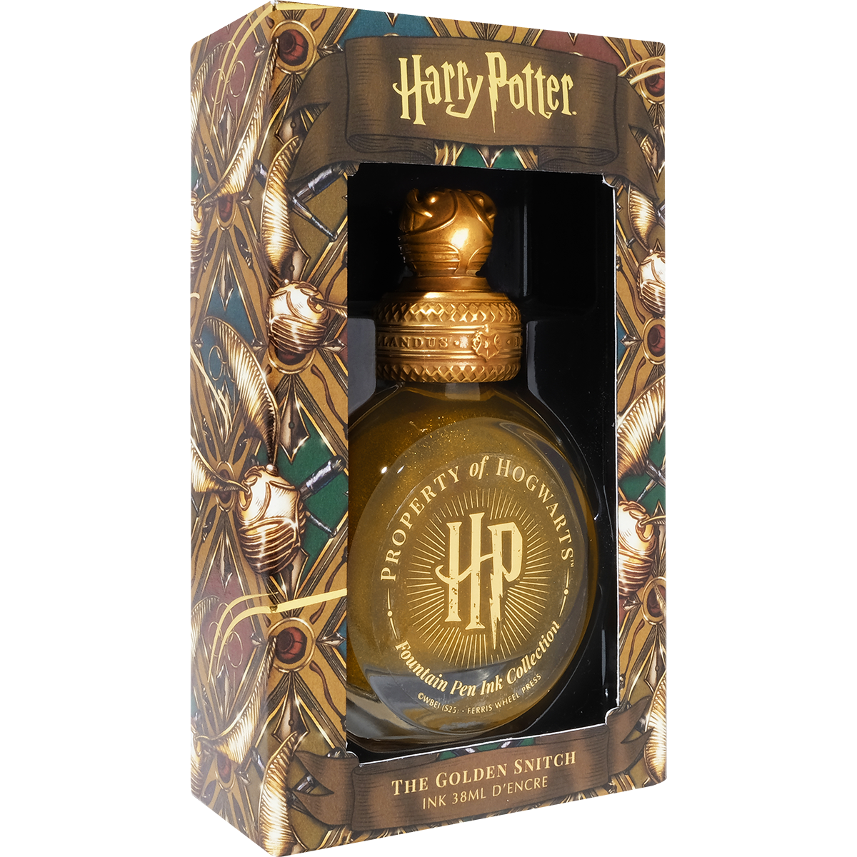 WB x Ferris Wheel Press Ink Bottle - Harry Potter The Golden Snitch - 2542 - 38ml-Pen Boutique Ltd