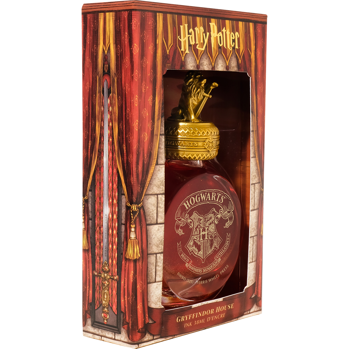 WB x Ferris Wheel Press Ink Bottle - Harry Potter Gryffindor House 2538 - 38ml-Pen Boutique Ltd
