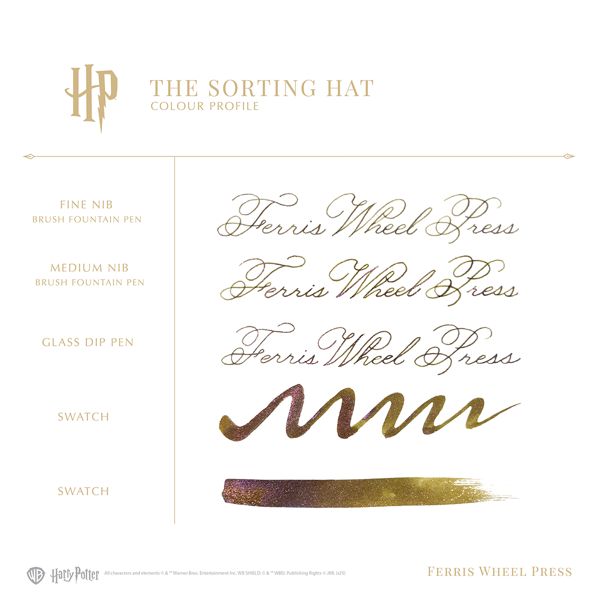 WB x Ferris Wheel Press Ink Bottle - Harry Potter The Sorting Hat - 2543 - 38ml-Pen Boutique Ltd