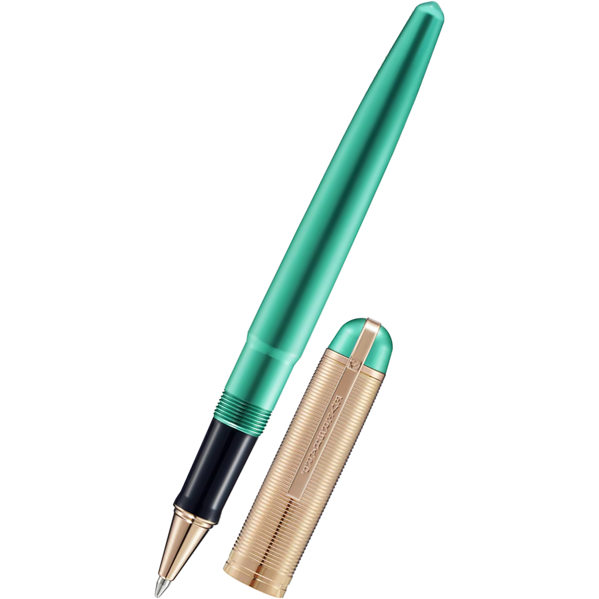 Wahl-Eversharp Skyline Rollerball Pen - Emerald - Rose Gold Trim-Pen Boutique Ltd