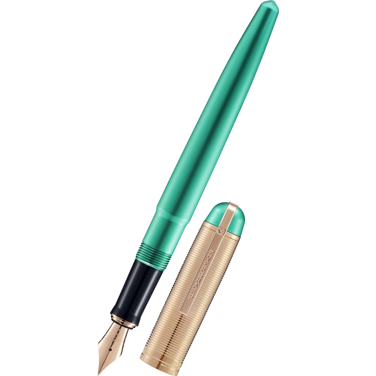Wahl-Eversharp Skyline Fountain Pen - Emerald Rose - Rose Gold Trim