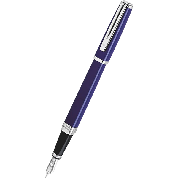 Waterman Exception Slim Blue Silver Trim Fountain Pen-Pen Boutique Ltd