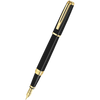 Waterman Exception Slim Fountain Pen - Black - Gold Trim-Pen Boutique Ltd