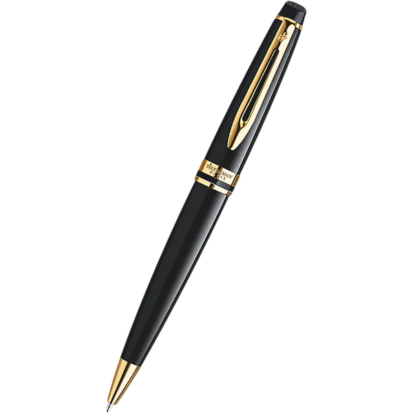 Waterman Expert Ballpoint Pen - Gold Trim - Black-Pen Boutique Ltd
