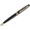Waterman Expert Ballpoint Pen - Gold Trim - Black-Pen Boutique Ltd