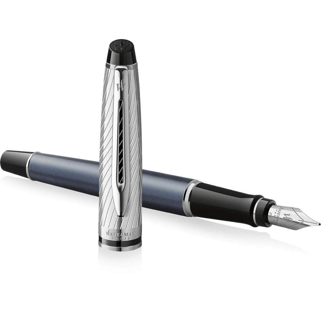 Waterman Expert Fountain Pen - Metallic Stone Grey (Deluxe)-Pen Boutique Ltd